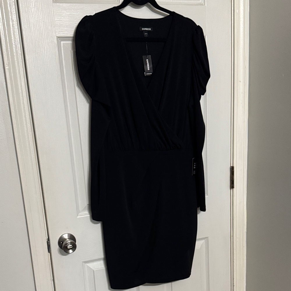 Express Black Long Sleeve Dress